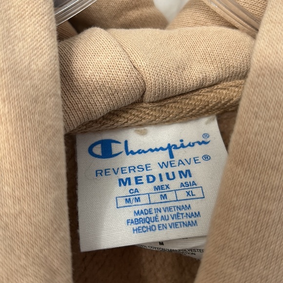 Champion Size Medium Tan Women’s Hoodie - Picture 3 of 4